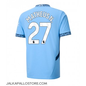 Manchester City Matheus Nunes #27 Kotipaita 2024-25 Lyhythihainen